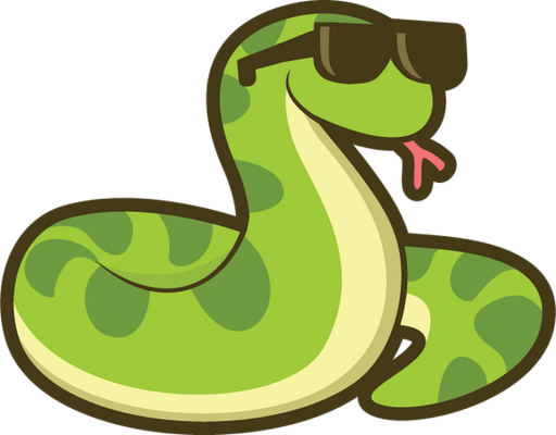 serpent - animal rampant - animaux - smiley émoticône émoji cartoon clipart illustration - artémotic