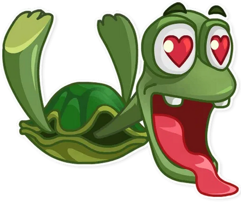 tortue terrestre - animal rampant - animaux - smiley émoticône émoji cartoon clipart illustration - artémotic