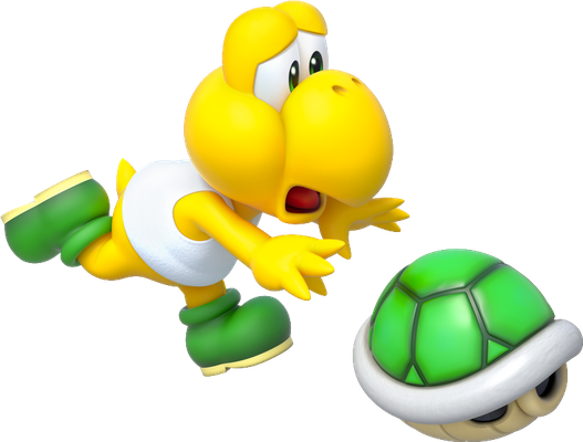 Koopa Troopa [Super Mario] - animal rampant - animaux - smiley émoticône émoji cartoon clipart illustration - artémotic