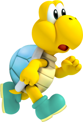 Koopa Troopa [Super Mario] - animal rampant - animaux - smiley émoticône émoji cartoon clipart illustration - artémotic