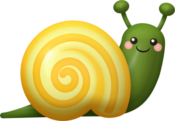 escargot - animal rampant - animaux - smiley émoticône émoji cartoon clipart illustration - artémotic