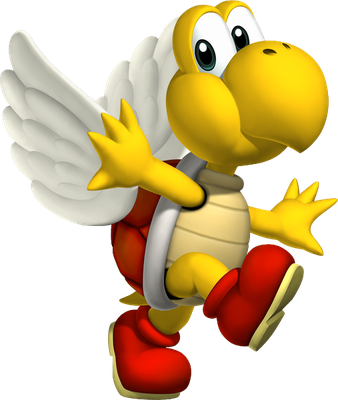 Koopa Paratroopa [Super Mario] - animal rampant - animaux - smiley émoticône émoji cartoon clipart illustration - artémotic