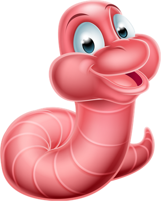 ver - animal rampant - animaux - smiley émoticône émoji cartoon clipart illustration - artémotic