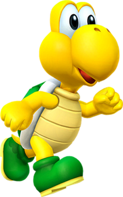 Koopa Troopa [Super Mario] - animal rampant - animaux - smiley émoticône émoji cartoon clipart illustration - artémotic