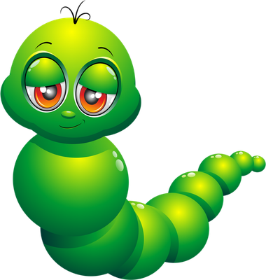 chenille - animal rampant - animaux - smiley émoticône émoji cartoon clipart illustration - artémotic