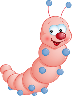 chenille - animal rampant - animaux - smiley émoticône émoji cartoon clipart illustration - artémotic