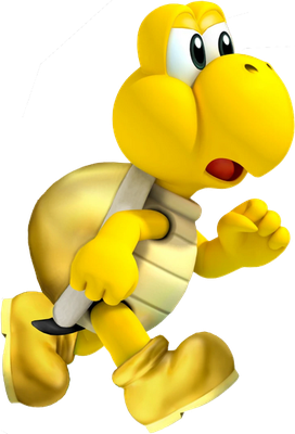 Koopa Troopa [Super Mario] - animal rampant - animaux - smiley émoticône émoji cartoon clipart illustration - artémotic