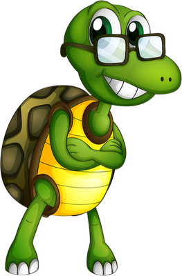 tortue terrestre - animal rampant - animaux - smiley émoticône émoji cartoon clipart illustration - artémotic