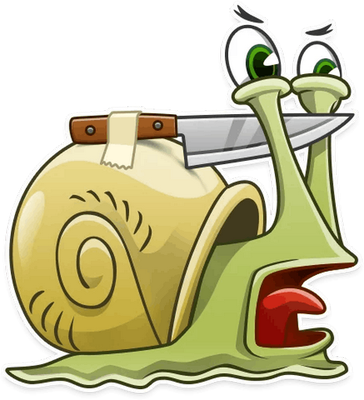 escargot - animal rampant - animaux - smiley émoticône émoji cartoon clipart illustration - artémotic