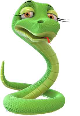 serpent - animal rampant - animaux - smiley émoticône émoji cartoon clipart illustration - artémotic
