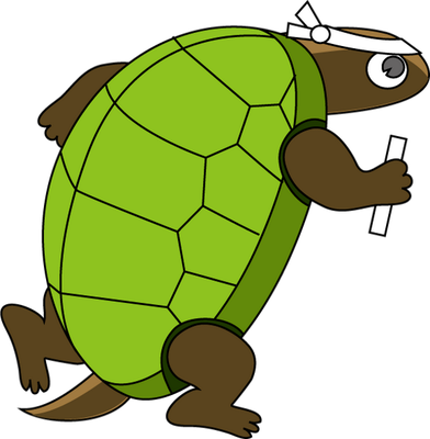 tortue terrestre - animal rampant - animaux - smiley émoticône émoji cartoon clipart illustration - artémotic