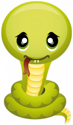 serpent - animal rampant - animaux - smiley émoticône émoji cartoon clipart illustration - artémotic