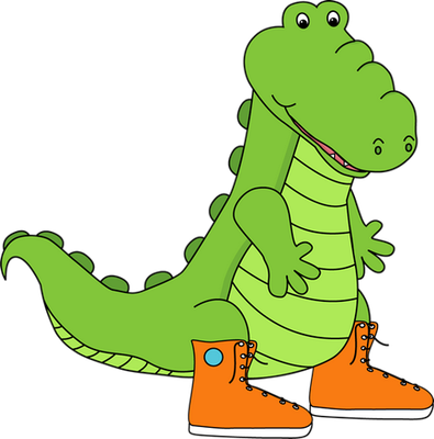 crocodile - animal rampant - animaux - smiley émoticône émoji cartoon clipart illustration - artémotic