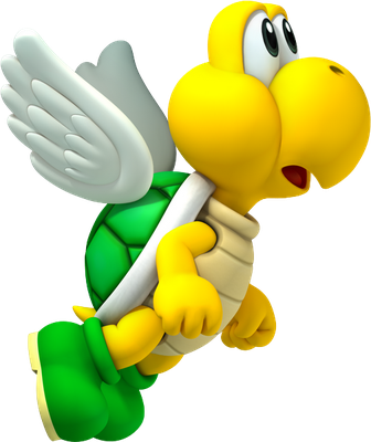 Koopa Paratroopa [Super Mario] - animal rampant - animaux - smiley émoticône émoji cartoon clipart illustration - artémotic