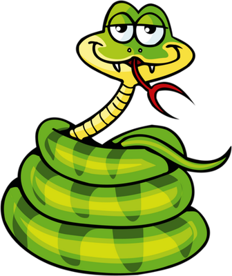 serpent - animal rampant - animaux - smiley émoticône émoji cartoon clipart illustration - artémotic