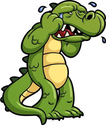 crocodile - animal rampant - animaux - smiley émoticône émoji cartoon clipart illustration - artémotic