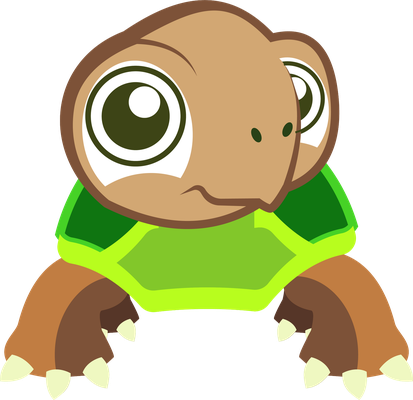 tortue terrestre - animal rampant - animaux - smiley émoticône émoji cartoon clipart illustration - artémotic