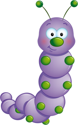 chenille - animal rampant - animaux - smiley émoticône émoji cartoon clipart illustration - artémotic