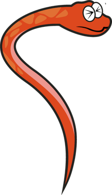 serpent - animal rampant - animaux - smiley émoticône émoji cartoon clipart illustration - artémotic