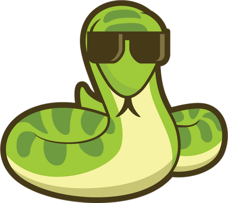serpent - animal rampant - animaux - smiley émoticône émoji cartoon clipart illustration - artémotic