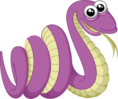 serpent - animal rampant - animaux - smiley émoticône émoji cartoon clipart illustration - artémotic