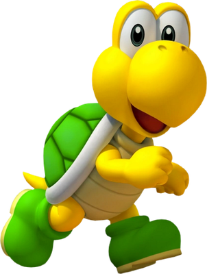 Koopa Troopa [Super Mario] - animal rampant - animaux - smiley émoticône émoji cartoon clipart illustration - artémotic