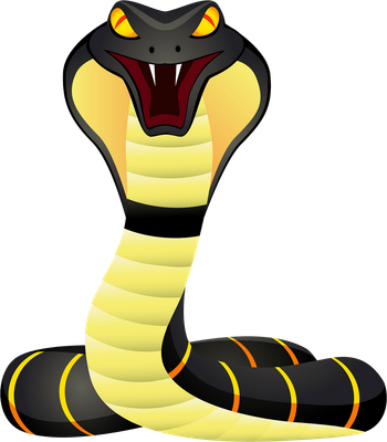 serpent - animal rampant - animaux - smiley émoticône émoji cartoon clipart illustration - artémotic