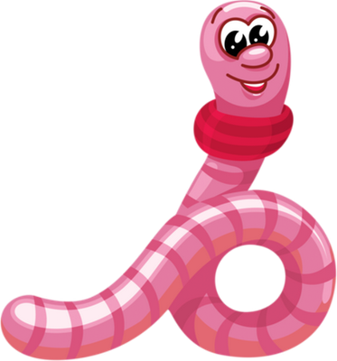 ver - animal rampant - animaux - smiley émoticône émoji cartoon clipart illustration - artémotic