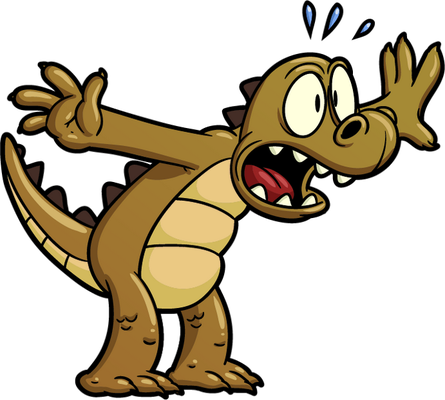 crocodile - animal rampant - animaux - smiley émoticône émoji cartoon clipart illustration - artémotic