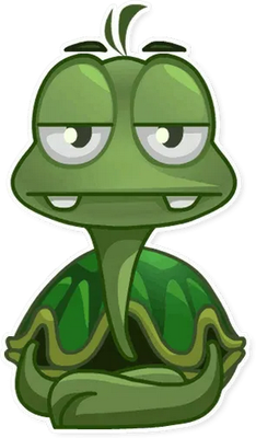 tortue terrestre - animal rampant - animaux - smiley émoticône émoji cartoon clipart illustration - artémotic