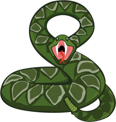 serpent - animal rampant - animaux - smiley émoticône émoji cartoon clipart illustration - artémotic