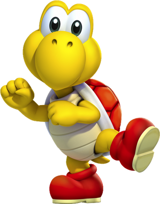 Koopa Troopa [Super Mario] - animal rampant - animaux - smiley émoticône émoji cartoon clipart illustration - artémotic