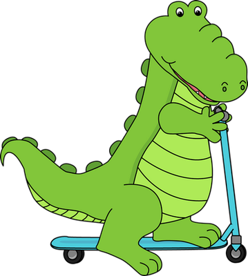 crocodile - animal rampant - animaux - smiley émoticône émoji cartoon clipart illustration - artémotic
