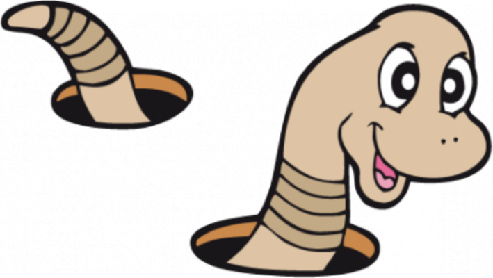 ver - animal rampant - animaux - smiley émoticône émoji cartoon clipart illustration - artémotic