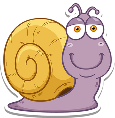 escargot - animal rampant - animaux - smiley émoticône émoji cartoon clipart illustration - artémotic