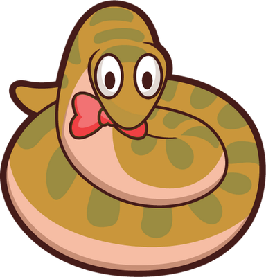 serpent - animal rampant - animaux - smiley émoticône émoji cartoon clipart illustration - artémotic