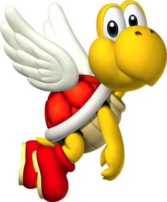 Koopa Paratroopa [Super Mario] - animal rampant - animaux - smiley émoticône émoji cartoon clipart illustration - artémotic
