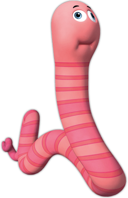 ver - animal rampant - animaux - smiley émoticône émoji cartoon clipart illustration - artémotic