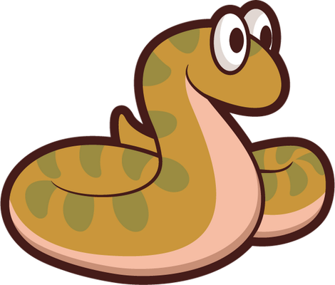 serpent - animal rampant - animaux - smiley émoticône émoji cartoon clipart illustration - artémotic