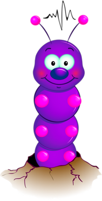 chenille - animal rampant - animaux - smiley émoticône émoji cartoon clipart illustration - artémotic