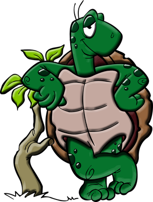 tortue terrestre - animal rampant - animaux - smiley émoticône émoji cartoon clipart illustration - artémotic