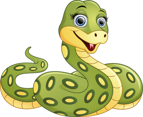 serpent - animal rampant - animaux - smiley émoticône émoji cartoon clipart illustration - artémotic