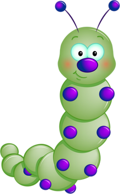 chenille - animal rampant - animaux - smiley émoticône émoji cartoon clipart illustration - artémotic