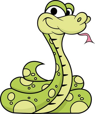 serpent - animal rampant - animaux - smiley émoticône émoji cartoon clipart illustration - artémotic