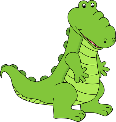 crocodile - animal rampant - animaux - smiley émoticône émoji cartoon clipart illustration - artémotic