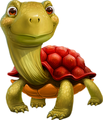 tortue terrestre - animal rampant - animaux - smiley émoticône émoji cartoon clipart illustration - artémotic