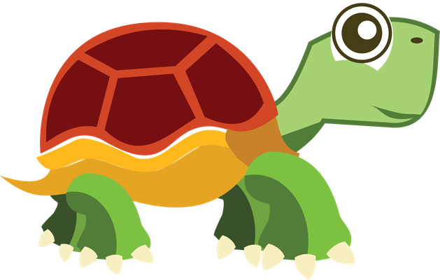 tortue terrestre - animal rampant - animaux - smiley émoticône émoji cartoon clipart illustration - artémotic