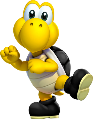 Koopa Troopa [Super Mario] - animal rampant - animaux - smiley émoticône émoji cartoon clipart illustration - artémotic