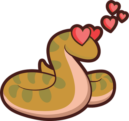 serpent - animal rampant - animaux - smiley émoticône émoji cartoon clipart illustration - artémotic