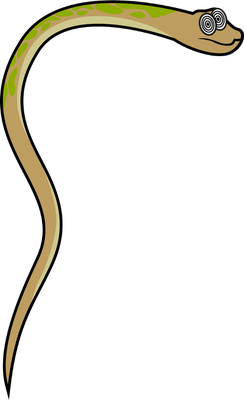 serpent - animal rampant - animaux - smiley émoticône émoji cartoon clipart illustration - artémotic